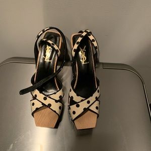 Authentic Yves Saint Laurent Clog Sandals